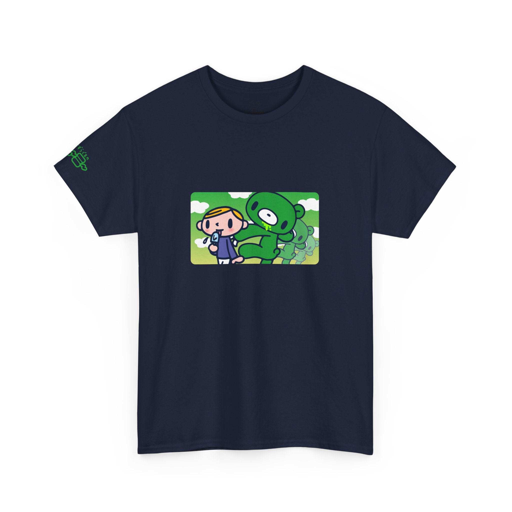 Sneak Up Green Gloomy Bear Tee
